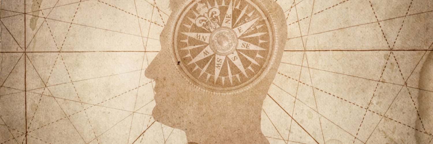 Human,Head,And,Compass.,The,Concept,On,The,Topic,Of